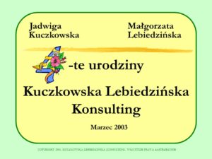 4 te urodziny Kuczkowska Lebiedzińska Konsulting